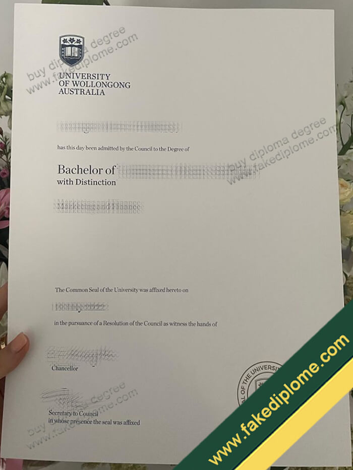 University of Wollongong certificate sample 1 University of Wollongong certificate sample 1 How to obtain a University of Wollongong (UOW) Diploma the Right Way?