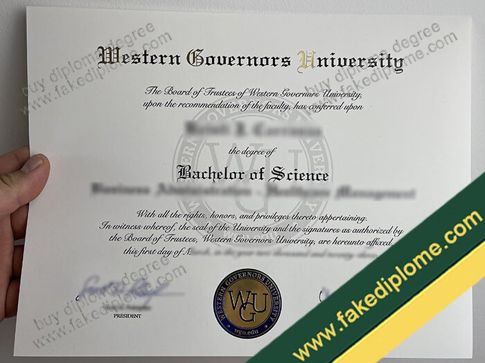 Western Governors University diploma, Western Governors University degree, Western Governors University certificate