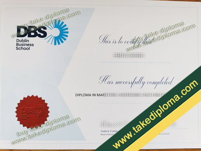 Dublin Business School DIPLOMA, Dublin Business School certificate