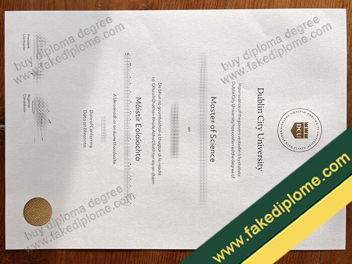 Dublin City University diploma, Dublin City University degree, Dublin City University certificate