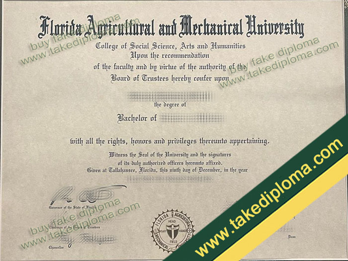 Florida A&M University diploma, Florida A&M University degree, Florida A&M University certificate