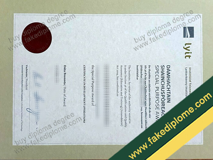 Letterkenny Institute of Technology diploma, Letterkenny Institute of Technology degree, Letterkenny Institute of Technology certificate