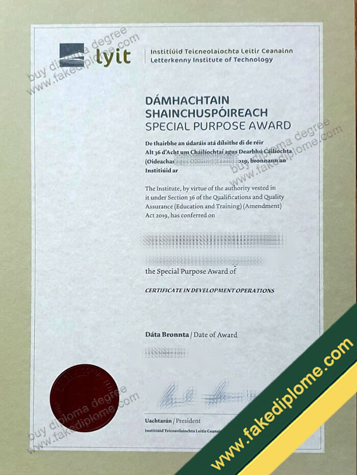 Letterkenny Institute of Technology diploma, Letterkenny Institute of Technology degree, Letterkenny Institute of Technology certificate