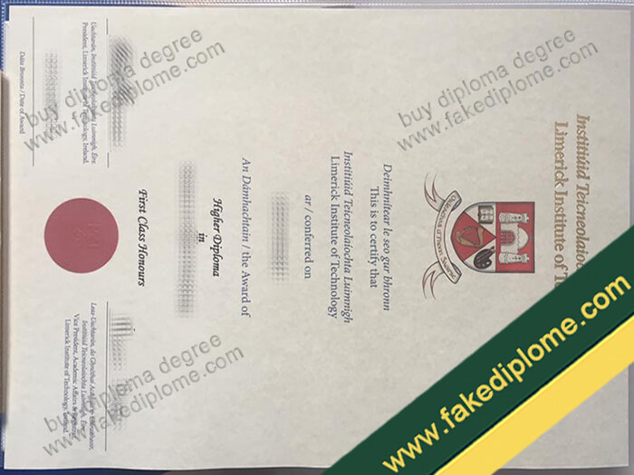 Limerick Institute of Technology diploma, Limerick Institute of Technology degree, Limerick Institute of Technology certificate