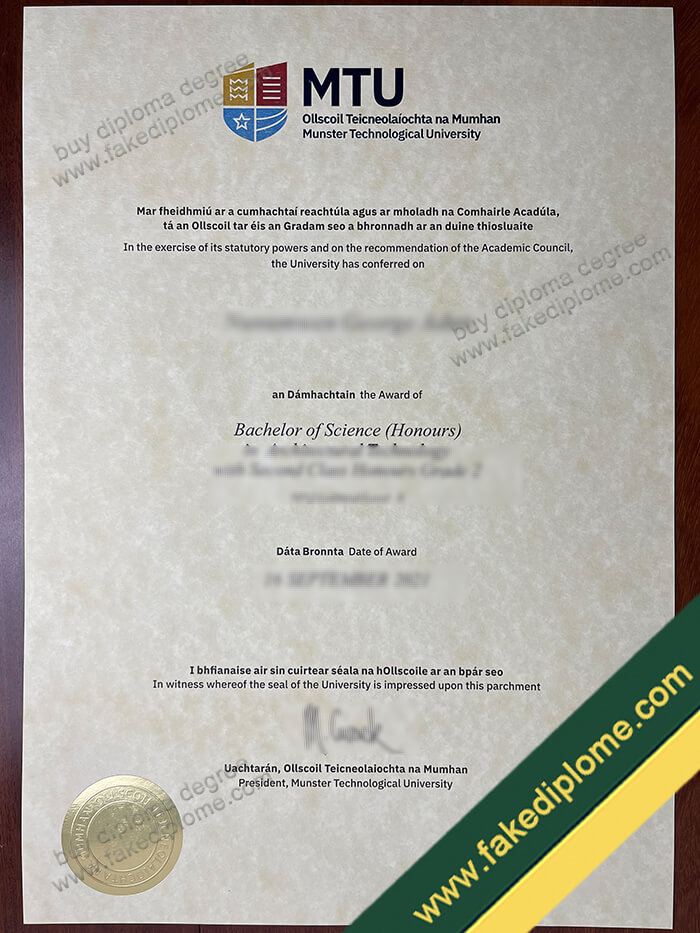 Munster Technological University diploma, Munster Technological University degree, Munster Technological University certificate