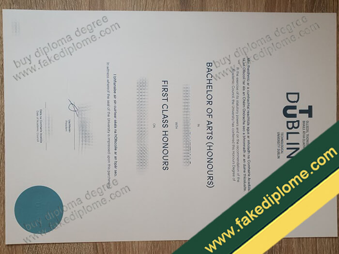 TU Dublin diploma, TU Dublin degree, TU Dublin certificate