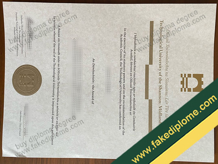 Technological University of the Shannon: Midlands Midwest diploma, Technological University of the Shannon: Midlands Midwest degree, Technological University of the Shannon: Midlands Midwest certificate