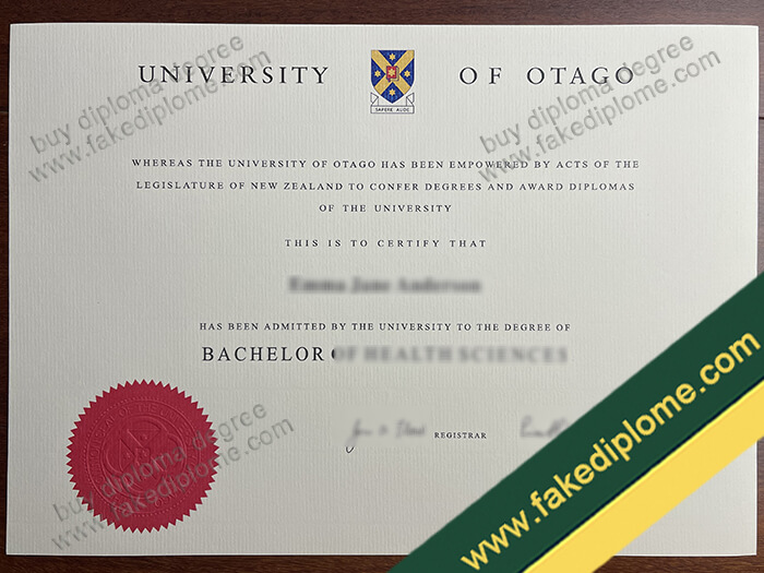 University of Otago diploma, University of Otago degree, University of Otago certificate