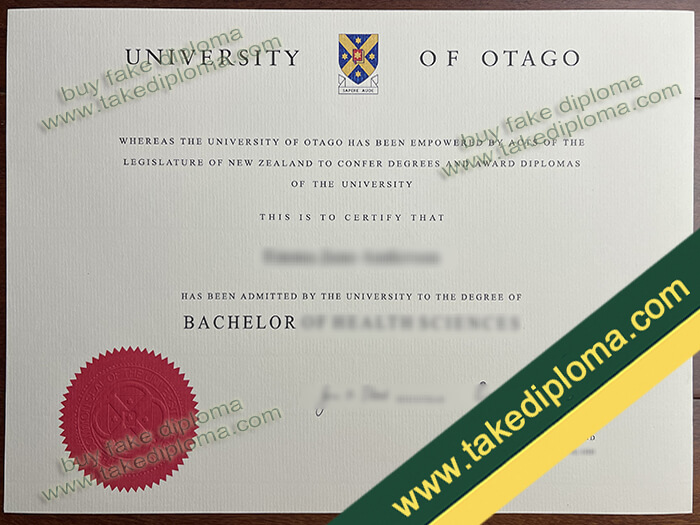 University of Otago diploma, University of Otago degree, University of Otago certificate