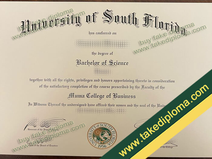 University of South Florida diploma, University of South Florida degree, University of South Florida certificate