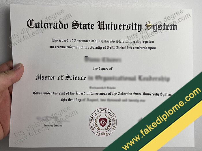 Colorado State University Global diploma, Colorado State University Global degree, Colorado State University Global certificate