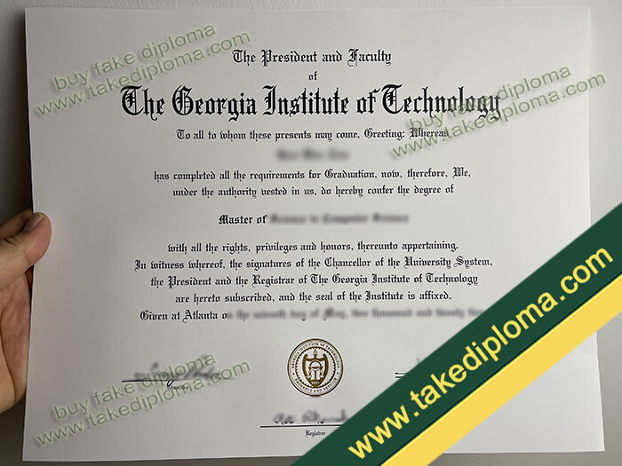 Georgia Institute of Technology diploma, Georgia Institute of Technology degree, Georgia Institute of Technology certificate
