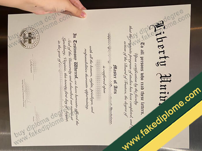 Liberty University diploma, Liberty University degree, Liberty University certificate