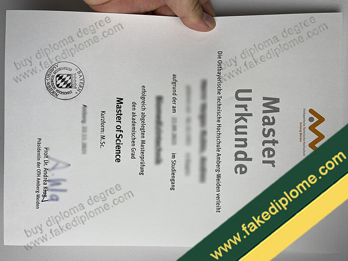 OTH Amberg-Weiden diploma, OTH Amberg-Weiden degree, OTH Amberg-Weiden certificate