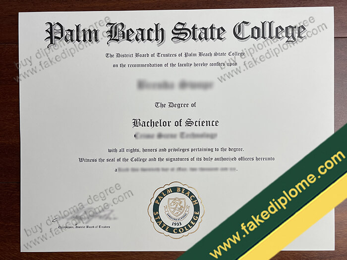 Palm Beach State College diploma, Palm Beach State College degree, Palm Beach State College certificate