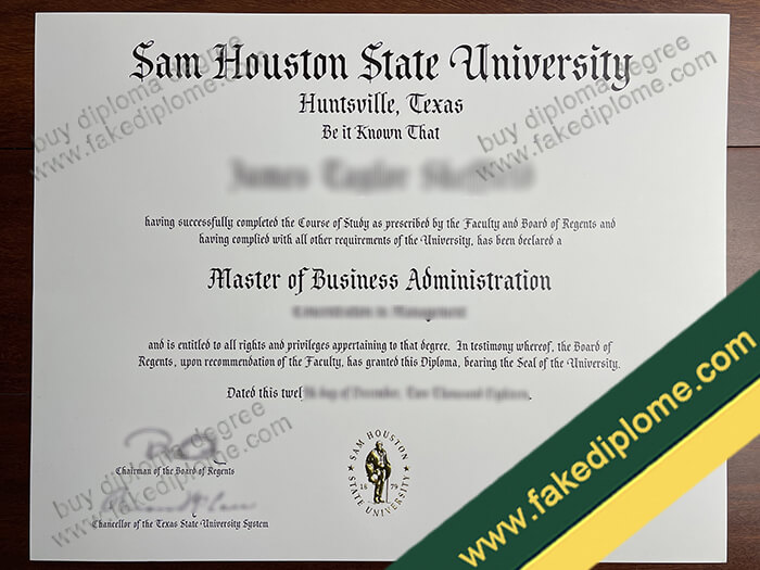 Sam Houston State University diploma, Sam Houston State University degree, Sam Houston State University certificate