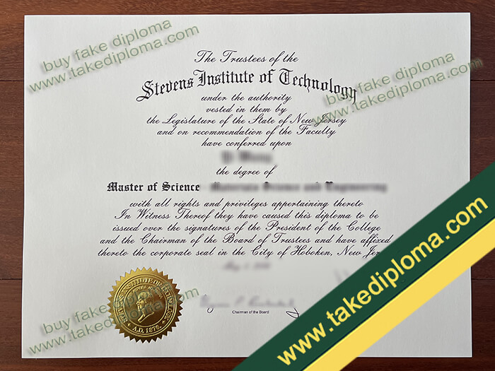 Stevens Institute of Technology diploma, Stevens Institute of Technology degree, Stevens Institute of Technology certificate