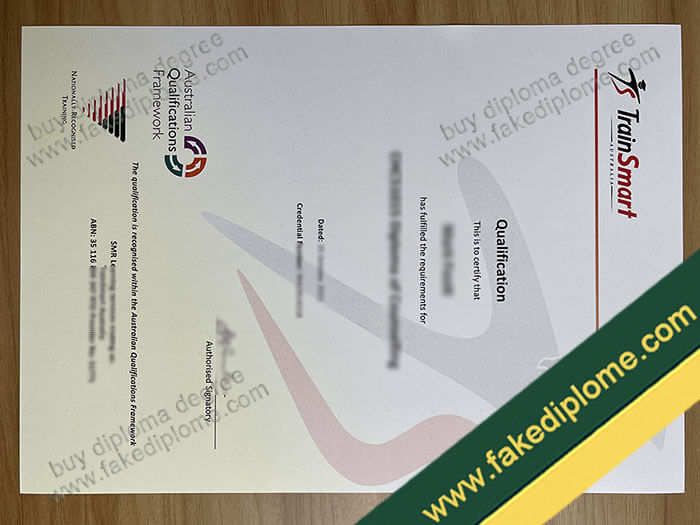 TrainSmart Australia diploma, TrainSmart Australia certificate
