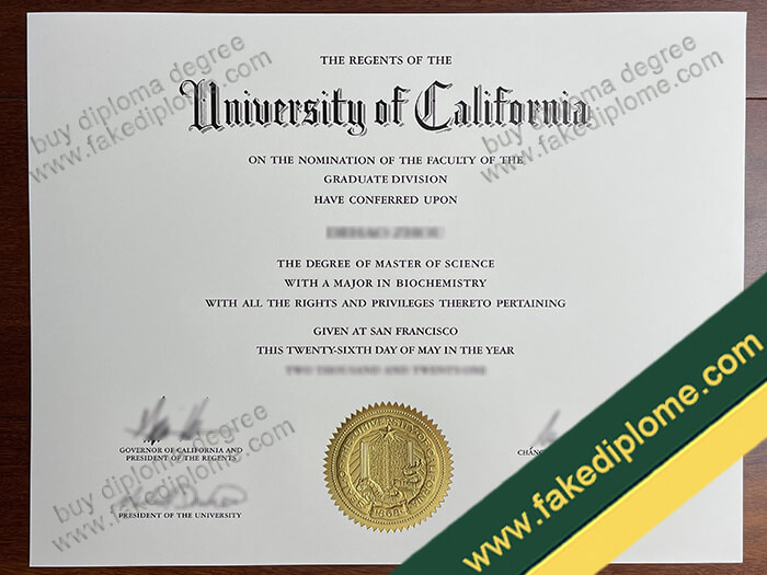 UC San Francisco diploma, UC San Francisco degree, UC San Francisco transcript