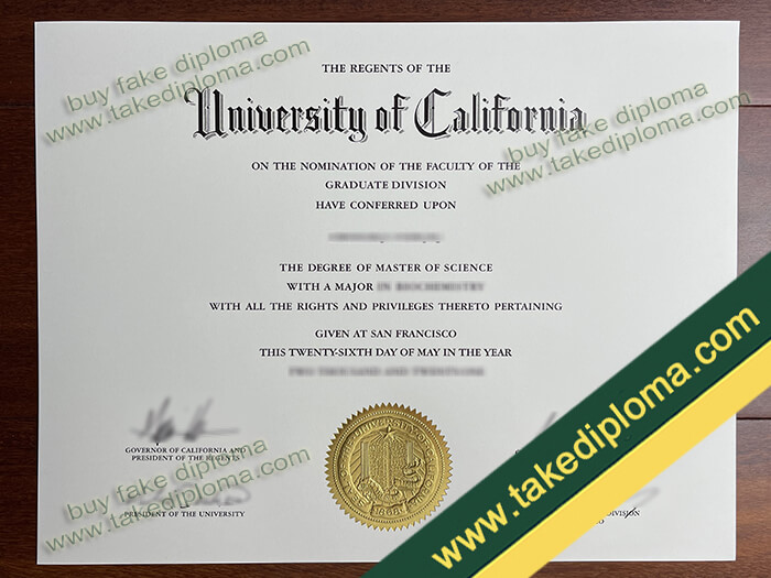 UC San Francisco diploma, UC San Francisco degree, UC San Francisco transcript