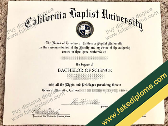 California Baptist University diploma, California Baptist University degree, California Baptist University certificate