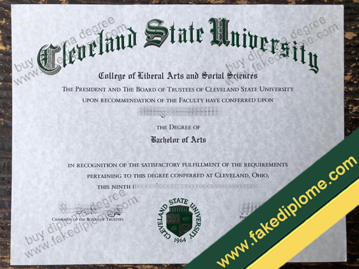 Cleveland State University diploma, Cleveland State University degree, Cleveland State University certificate