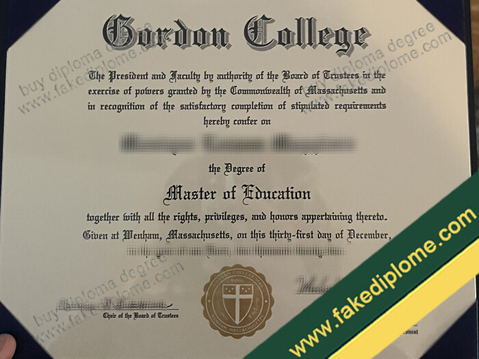 Gordon College diploma, Gordon College certificate