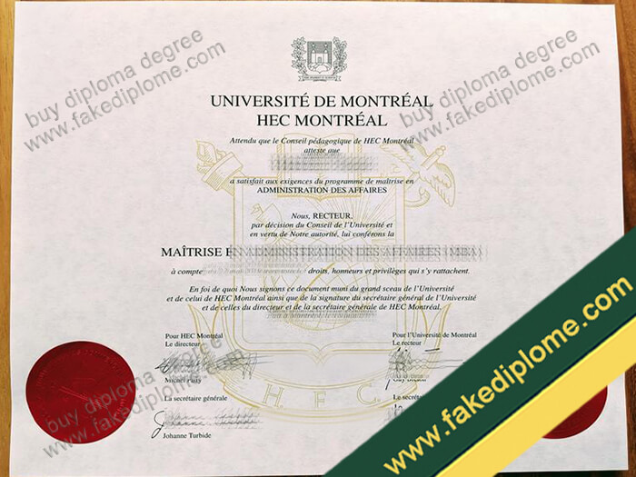 HEC Montreal diploma, HEC Montreal degree, HEC Montreal certificate