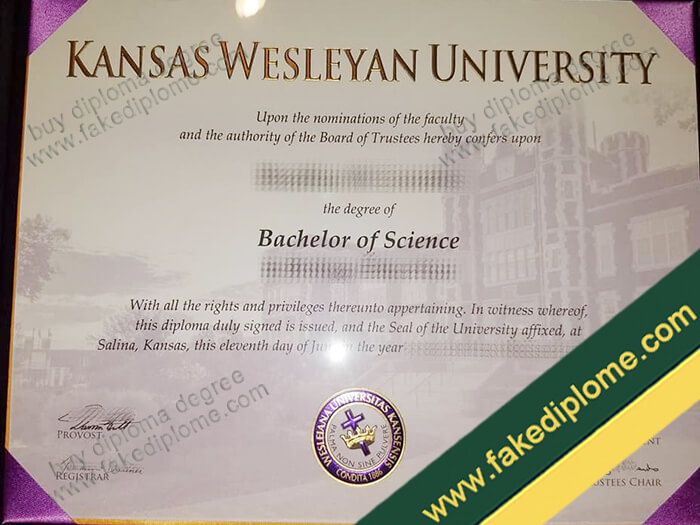 Kansas Wesleyan University diploma, Kansas Wesleyan University degree, Kansas Wesleyan University certificate