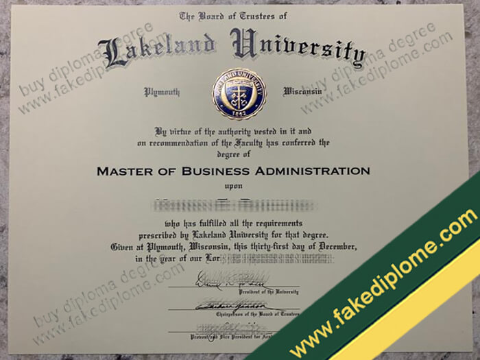 Lakeland University diploma, Lakeland University degree, Lakeland University certificate