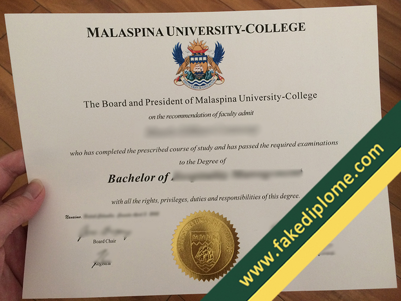 Malaspina University College diploma, Malaspina University College degree, Malaspina University College certificate