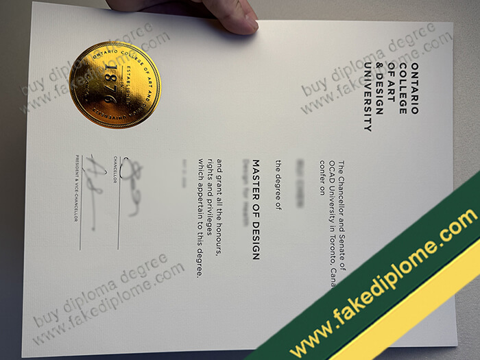 OCAD University diploma, OCAD University degree, OCAD University certificate