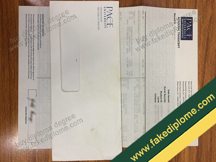 Pace University diploma, Pace University degree, Pace University transcript