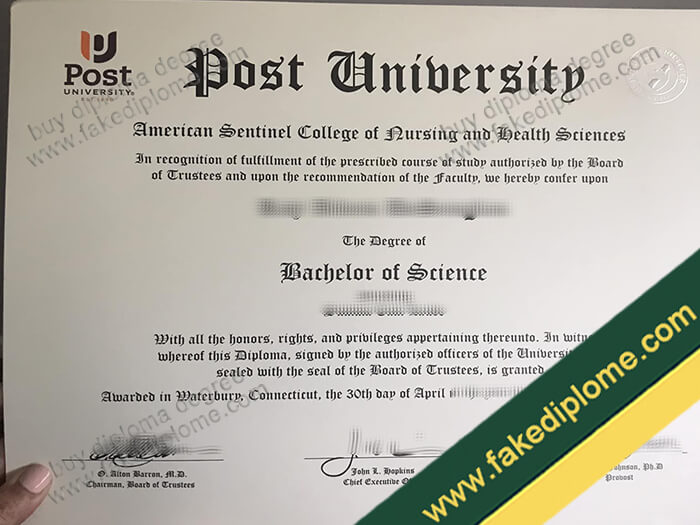 Post University diploma, Post University degree, Post University certificate