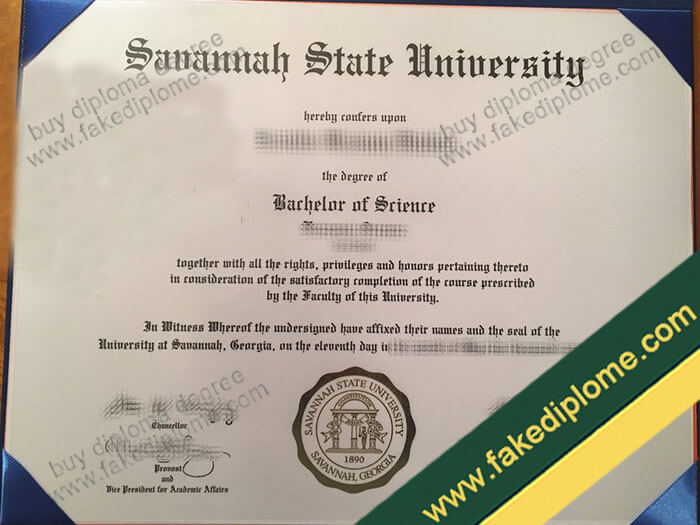 Savannah State University diploma, Savannah State University degree, Savannah State University certificate