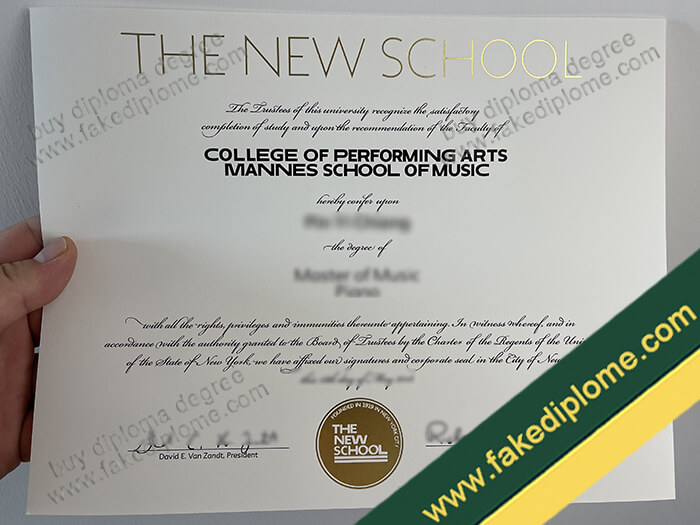 The New School diploma sample The New School diploma sample Where to Make The New School Diploma Certificate?