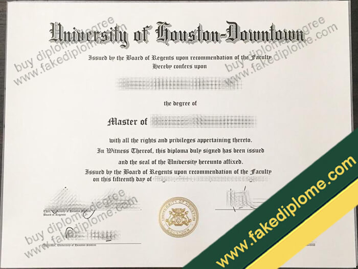University of Houston-Downtown diploma, University of Houston-Downtown degree, University of Houston-Downtown certificate
