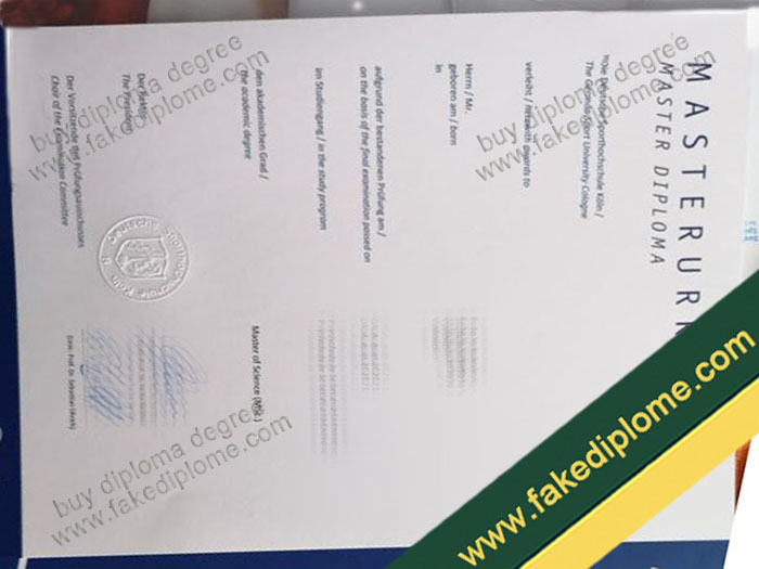 Deutsche Sporthochschule Köln diploma, Deutsche Sporthochschule Köln degree, Deutsche Sporthochschule Köln certificate