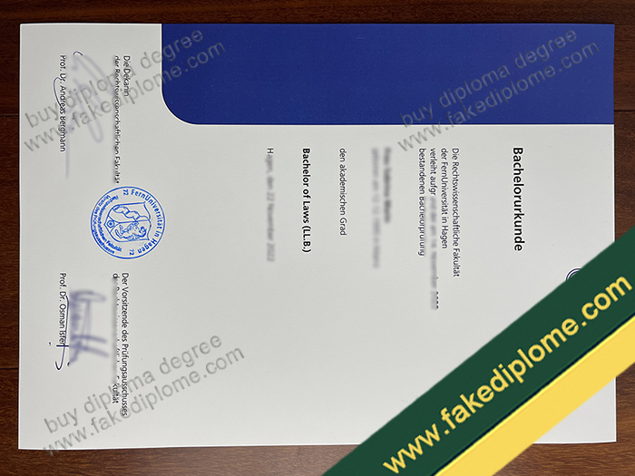 FernUniversität in Hagen diploma, FernUniversität in Hagen degree, FernUniversität in Hagen certificate