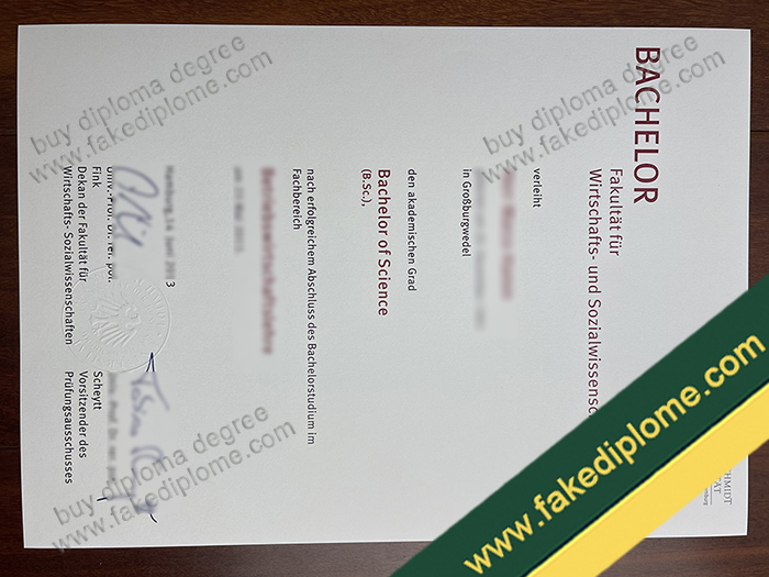 Helmut-Schmidt-Universität diploma, Helmut-Schmidt-Universität degree, Helmut-Schmidt-Universität certificate