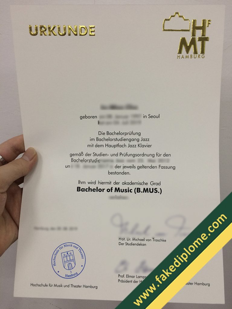 HfMT Hamburg diploma 768x1024 How to Obtain Hochschule für Musik und Theater Hamburg Diploma?