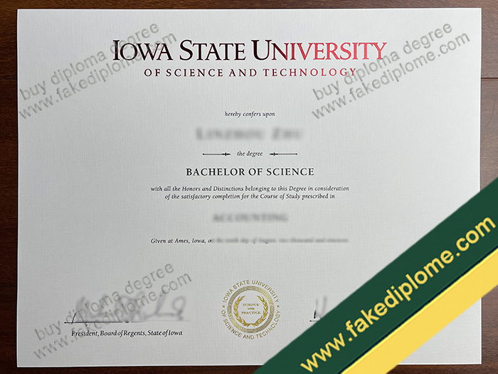 Iowa State University diploma, Iowa State University fake degree, Iowa State University certificate