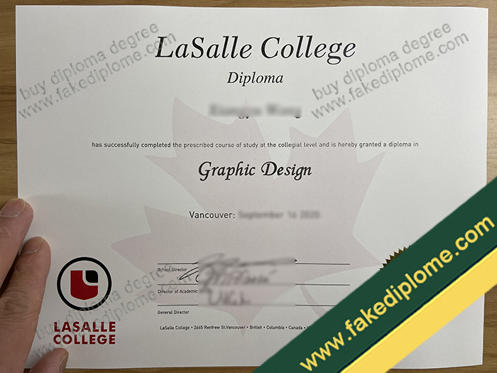 Lasalle College diploma Lasalle College degree, Lasalle College certificate