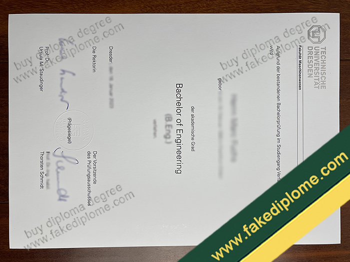TU Dresden diploma, TU Dresden degree, TU Dresden certificate