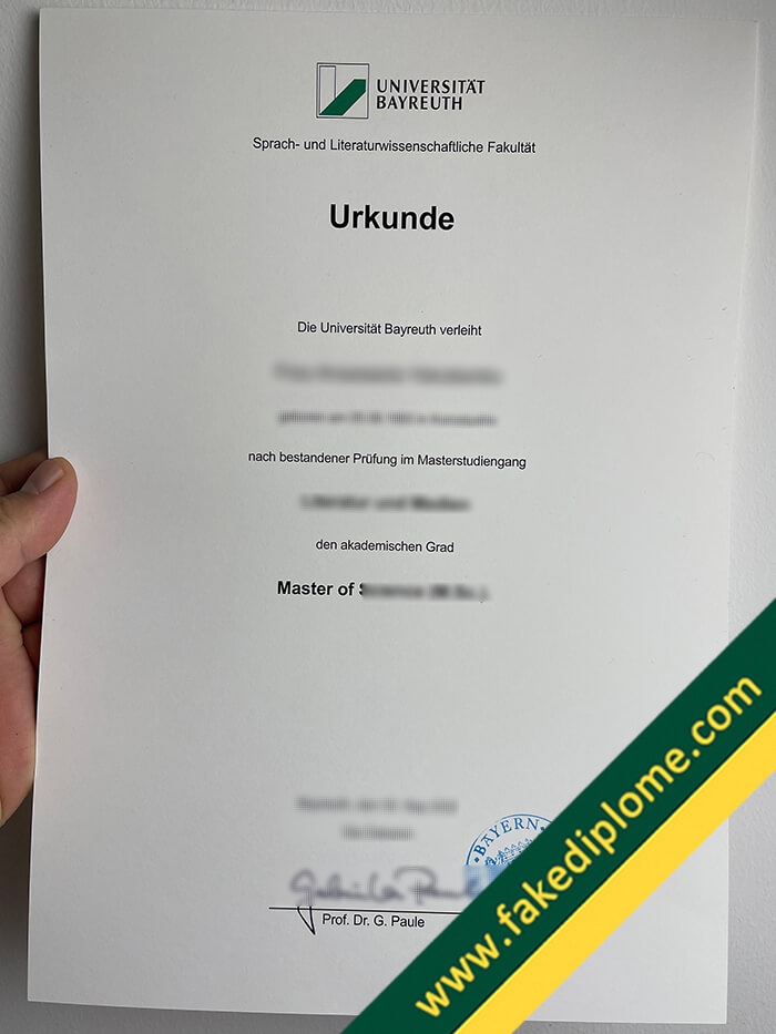 Universitat Bayreuth degree Universitat Bayreuth degree Where to Obtain Universität Bayreuth Fake Diploma Urkunde?