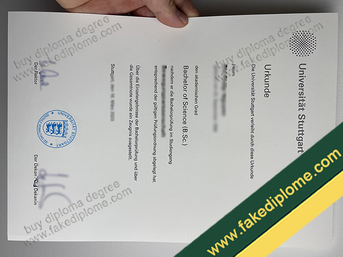 Universität Stuttgart diploma, Universität Stuttgart degree, Universität Stuttgart certificate